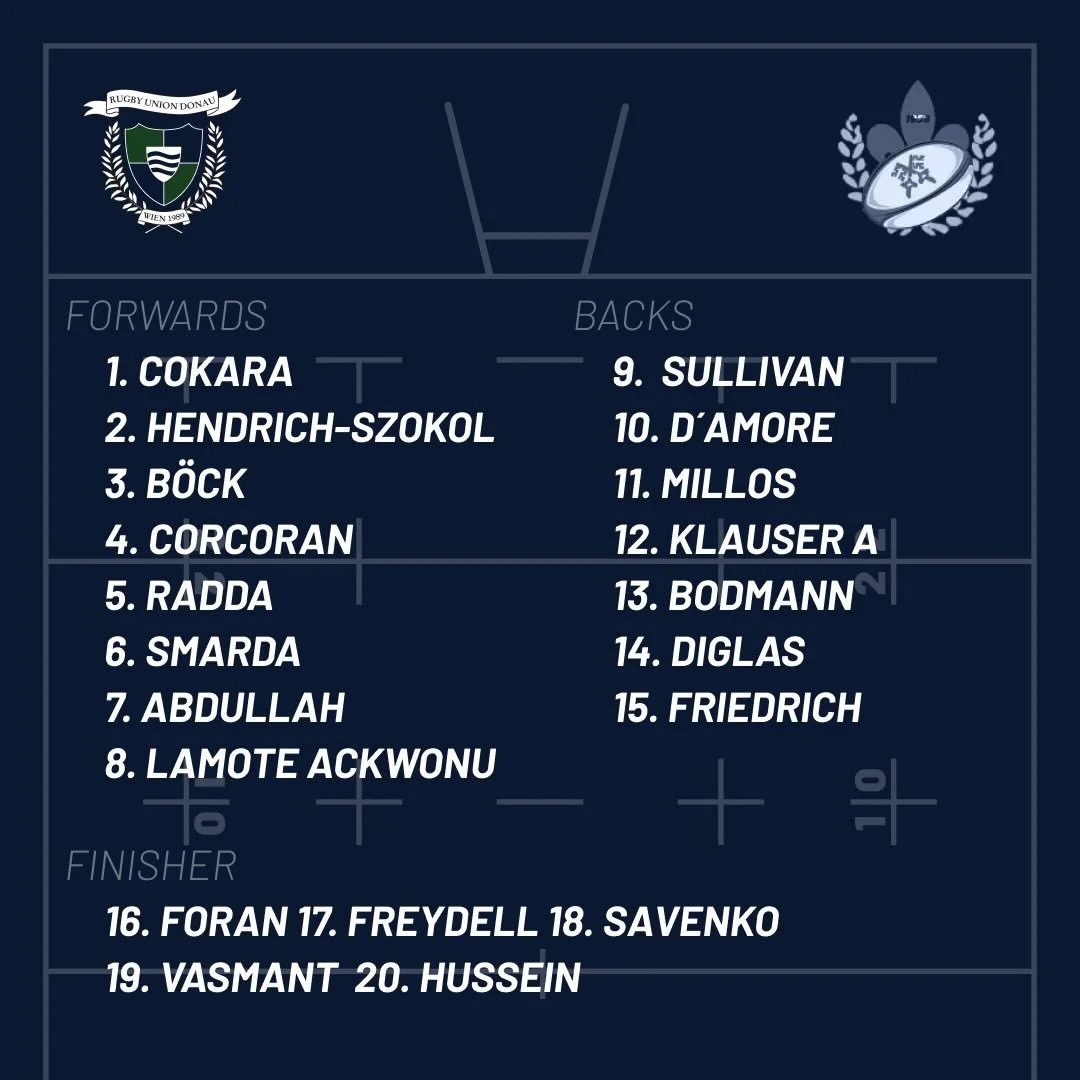 U19-Squad!!
Die u19 von Donau spielt um 15:30 gegen den RCSA

#ARRR #OnceAPirate