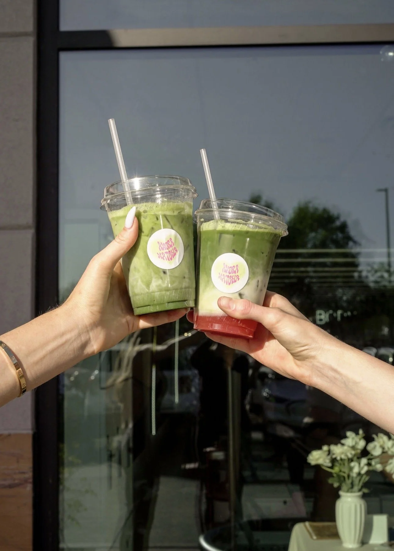 A community matcha vendor at the 2 year anniversary of Solidity Studio