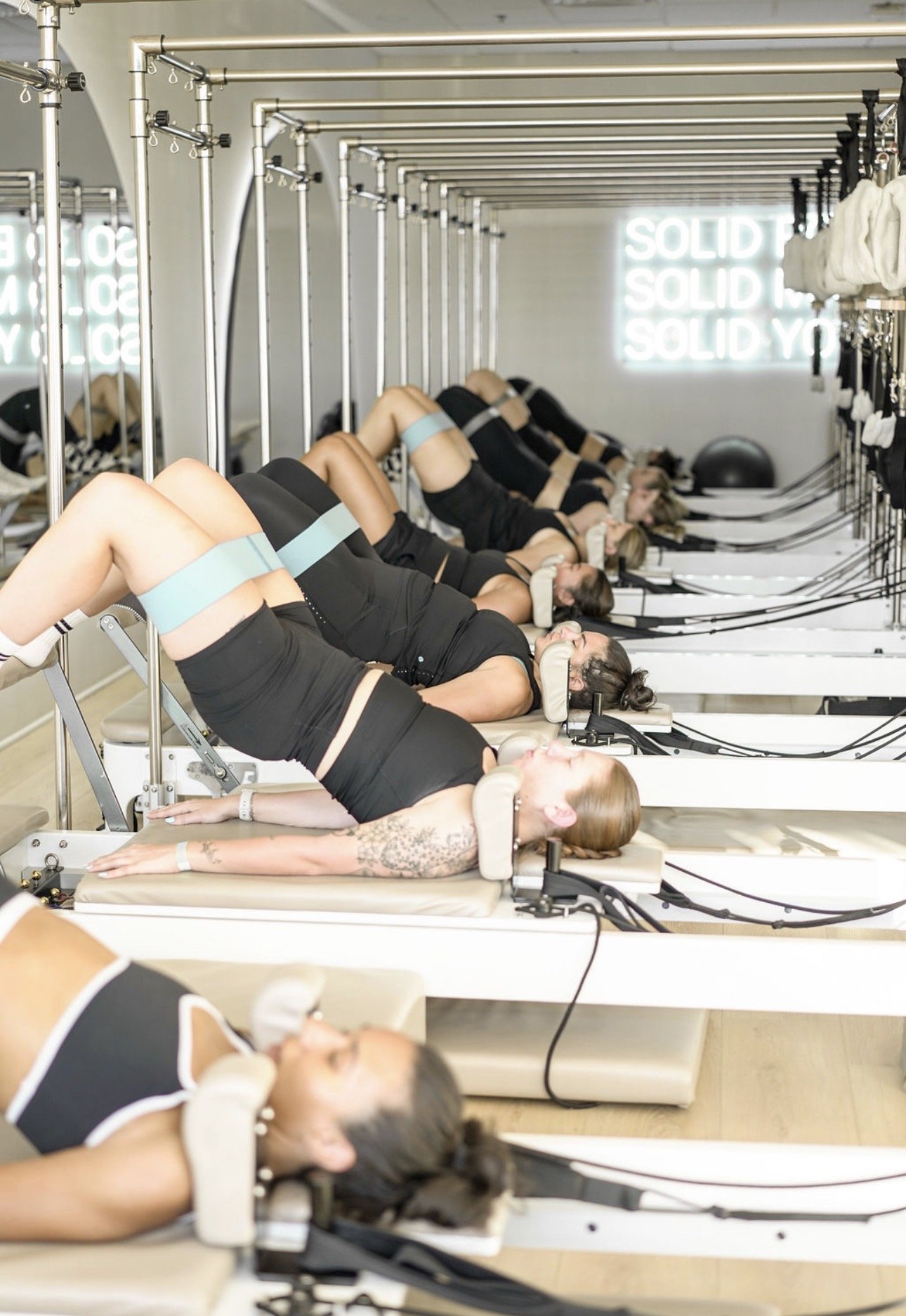 Pilates class at solidity studio