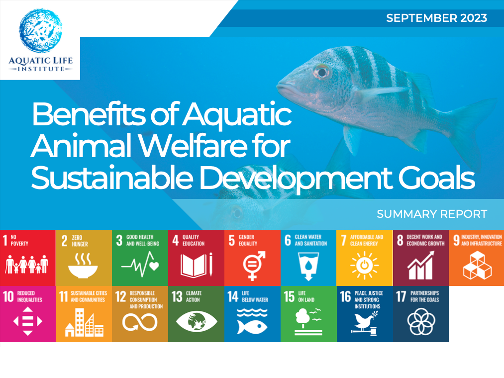 Benefits of Aquatic Animal Welfare for Sustainable Development Goals
