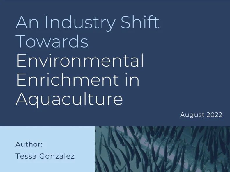 An Industry Shift Towards Environmental Enrichment in Aquaculture