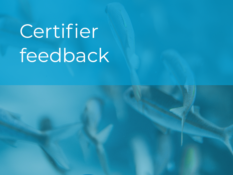 Certifier feedback