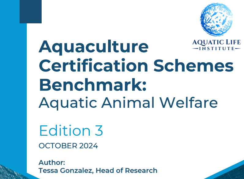 2024 Aquaculture Certification Schemes Benchmark: Aquatic Animal Welfare