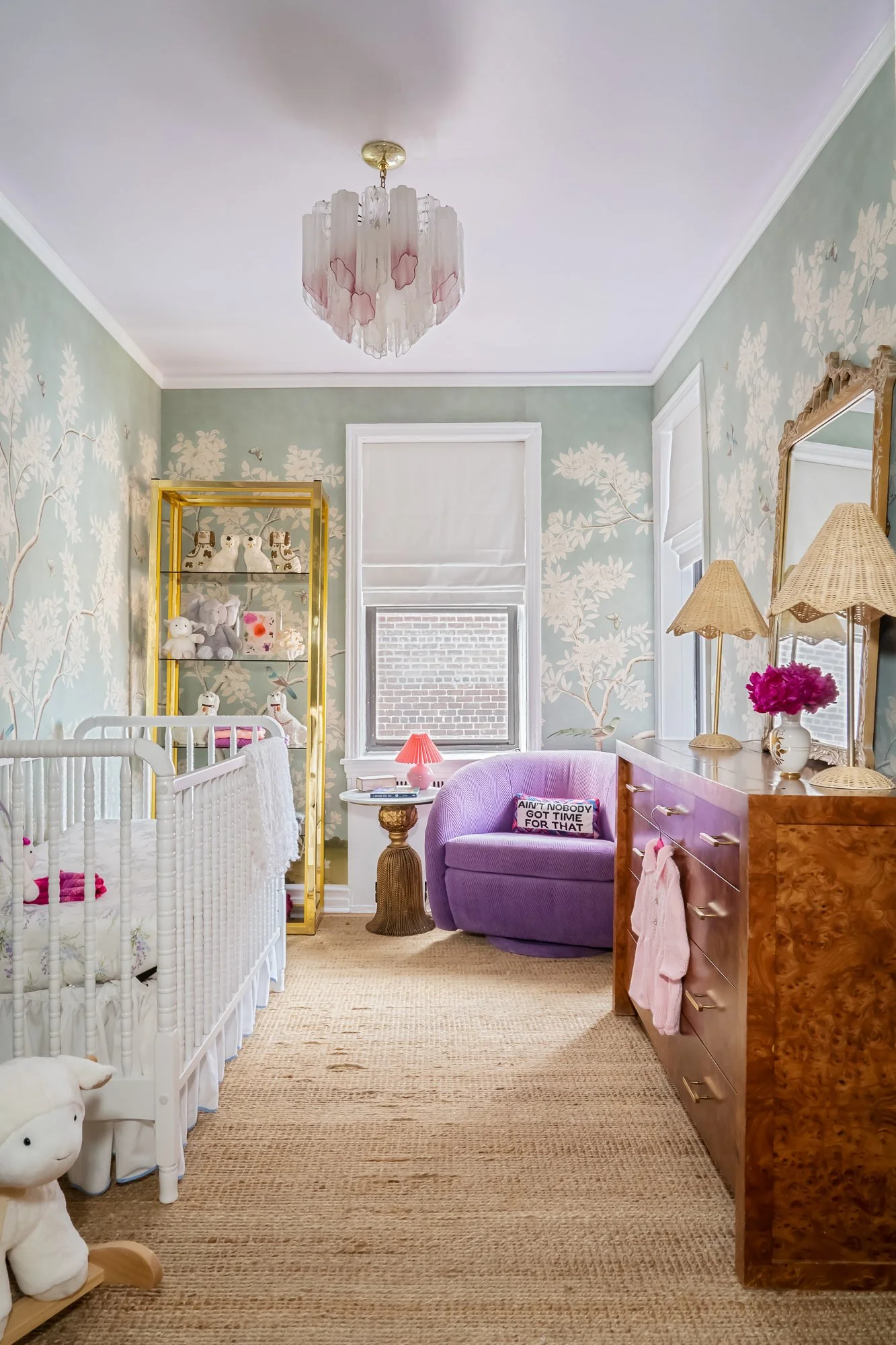 Nursery by Casa Cavaliere featuring Gracie Wallpaper