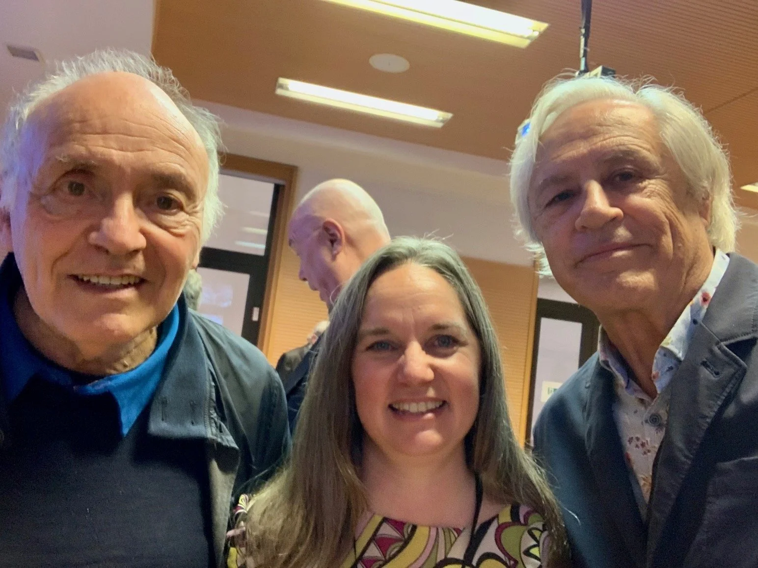 While at a Huxley conference in Florence (2025), I got together with Huxley's nephew, Piero Ferrucci (his book "What We May Be" is excellent) and Ericka Dyck, who, with Jim Spisak in the background) and others, edited "Psychedelic Prophets: the Lette