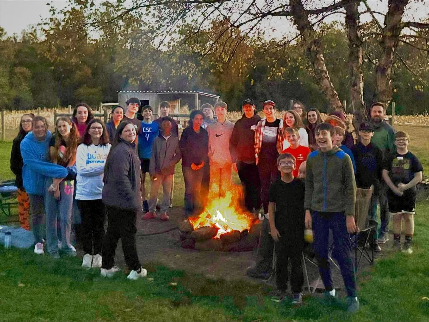 Dwell City Students enjoyed a bonfire, s&rsquo;mores, pumpkin games, and studying God&rsquo;s Word together 🙌