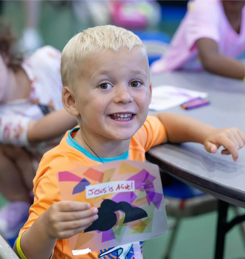 Day 4 at Kids Camp was another great day!
We answered the question, "Was Jesus just someone who lived a long time ago?" We learned that Jesus is the proven Son of God, and the empty tomb reminds us that He is alive! 
The day included empty 