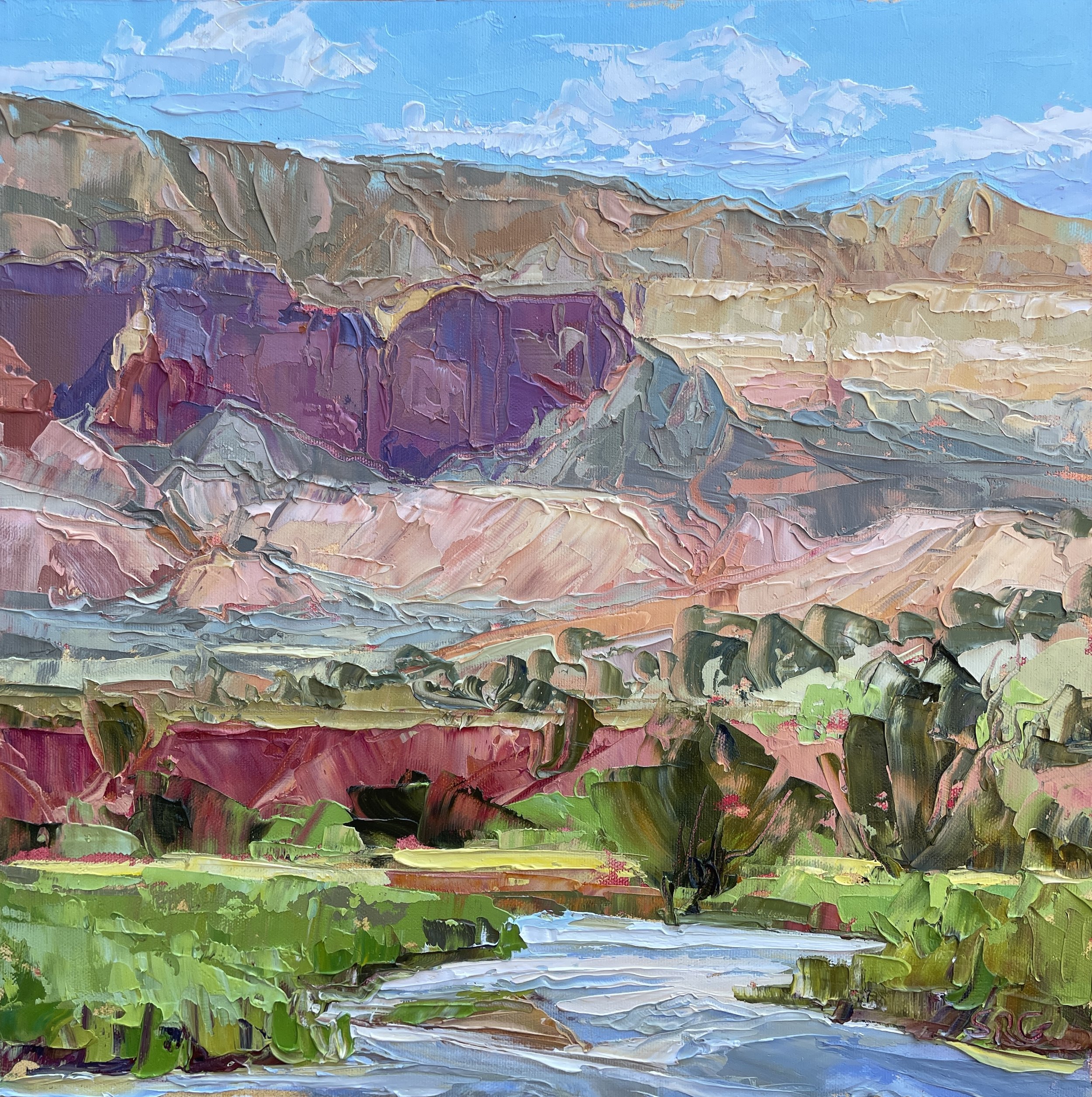 "Beautiful Day" 14 x 14 Oil on Canvas Panel