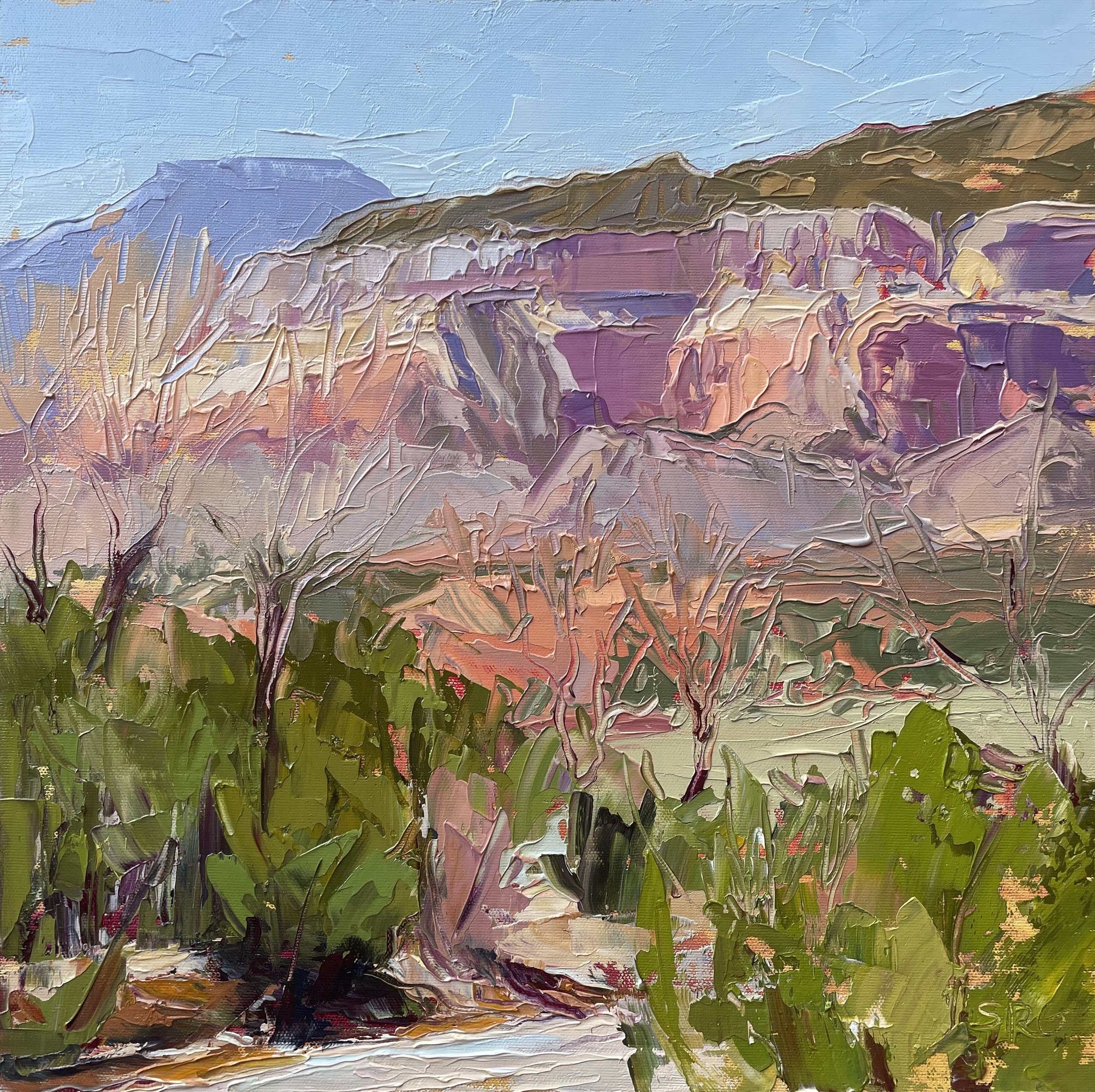 "Spring Bright Day" 14 x 14 Oil on Canvas Panel