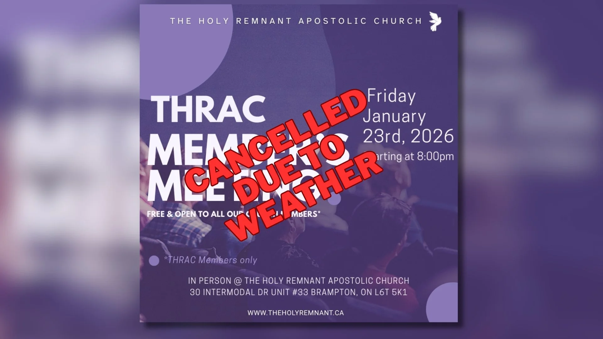 THRAC Member's Meeting