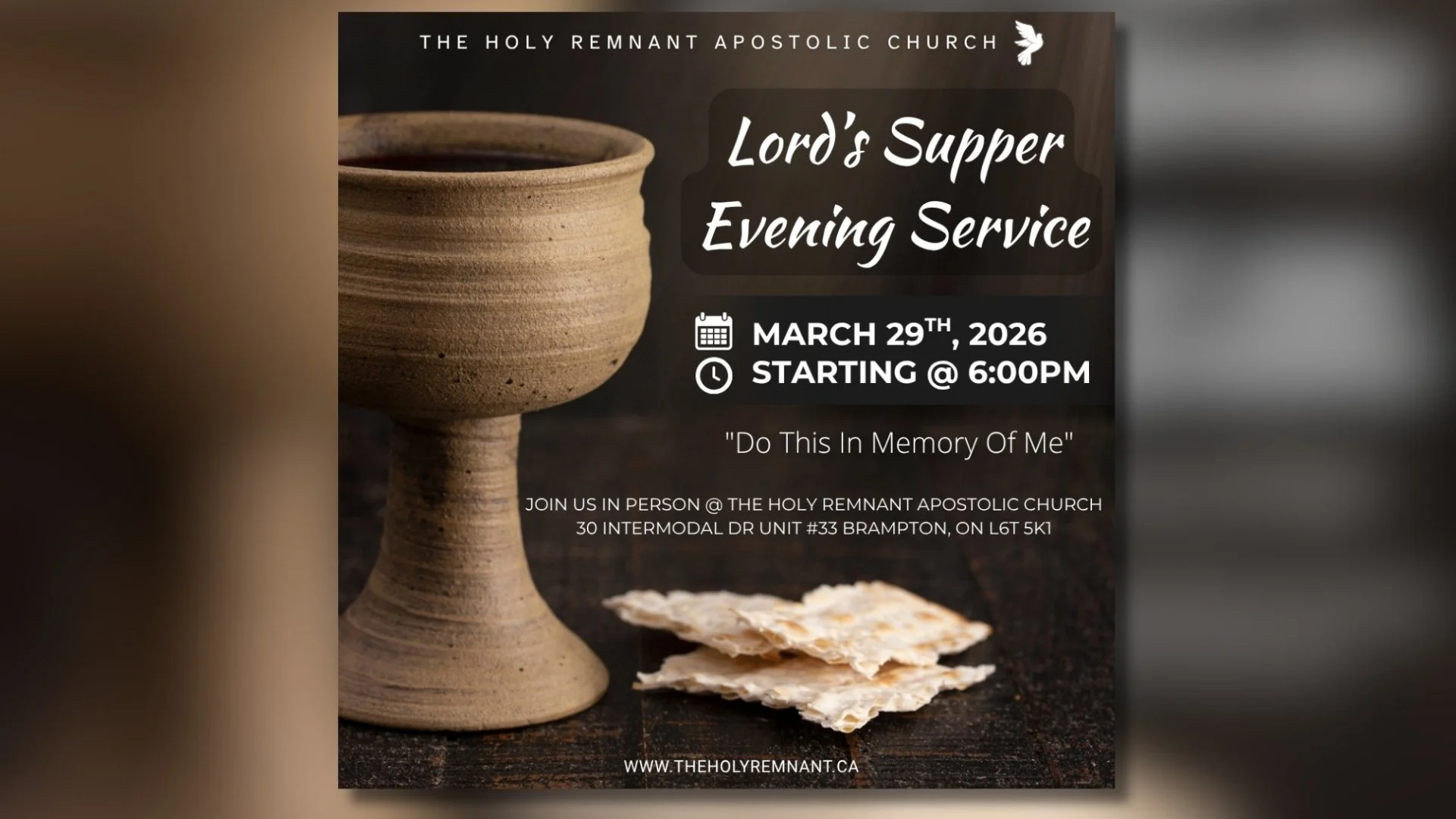 THRAC Lord's Supper Evening Service