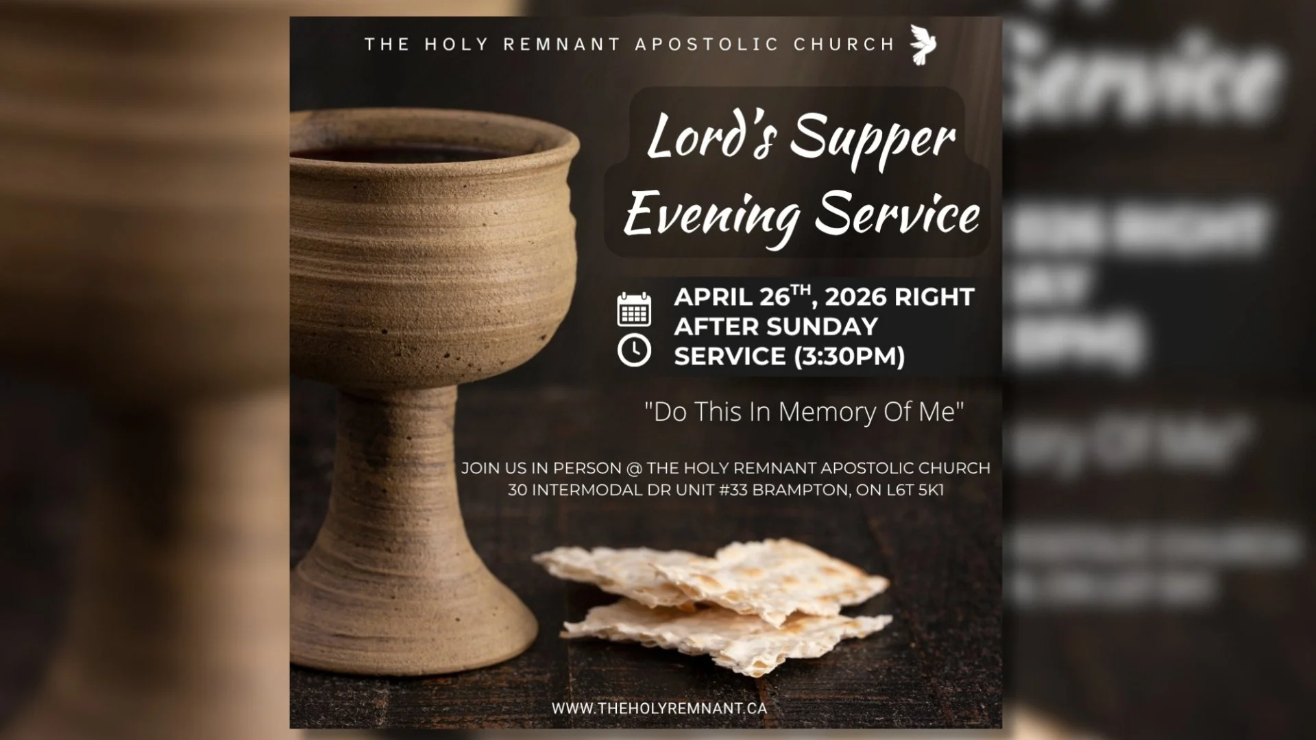 THRAC Lord's Supper Evening Service