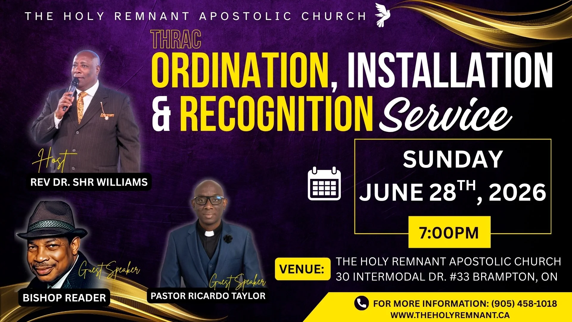 THRAC Ordination &amp; award Service