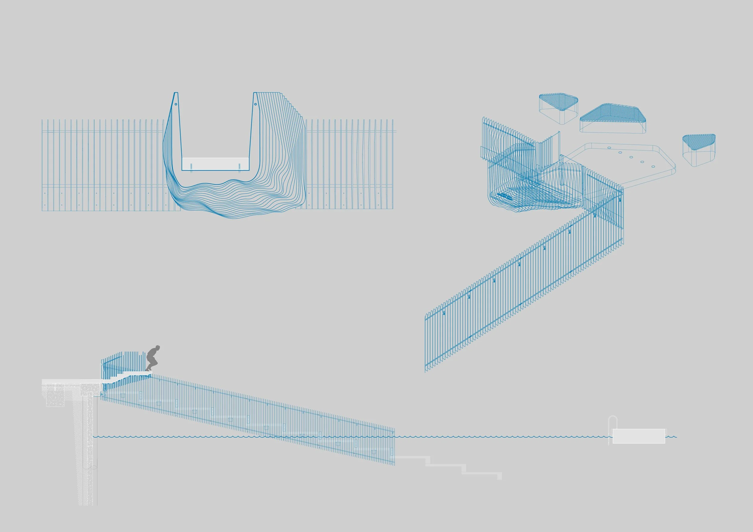 Working drawings of the fins arrangement to create the final form.jpg