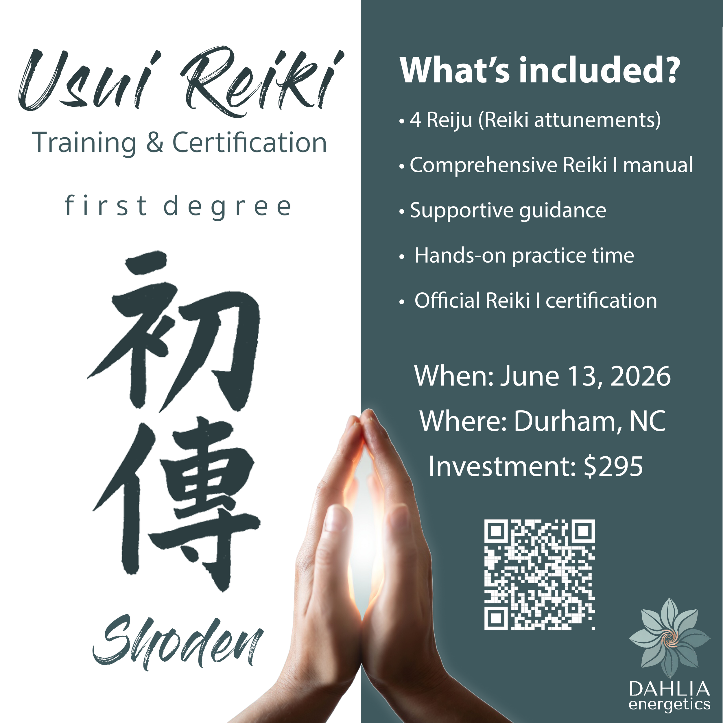 Reiki 1 Training & Certification