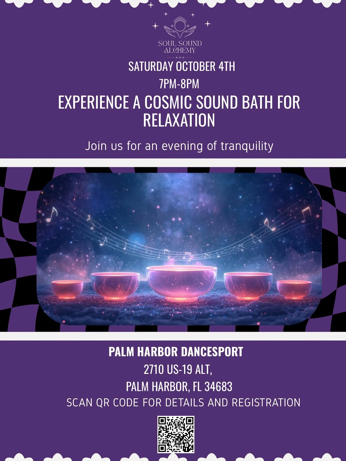 ✨ Sound Bath at Palm Harbor Dancesport ✨

Step into a sanctuary of sound and vibration at Palm Harbor Dancesport. This immersive sound bath invites you to release stress, quiet the mind, and restore balance in a supportive and uplifting environment.
