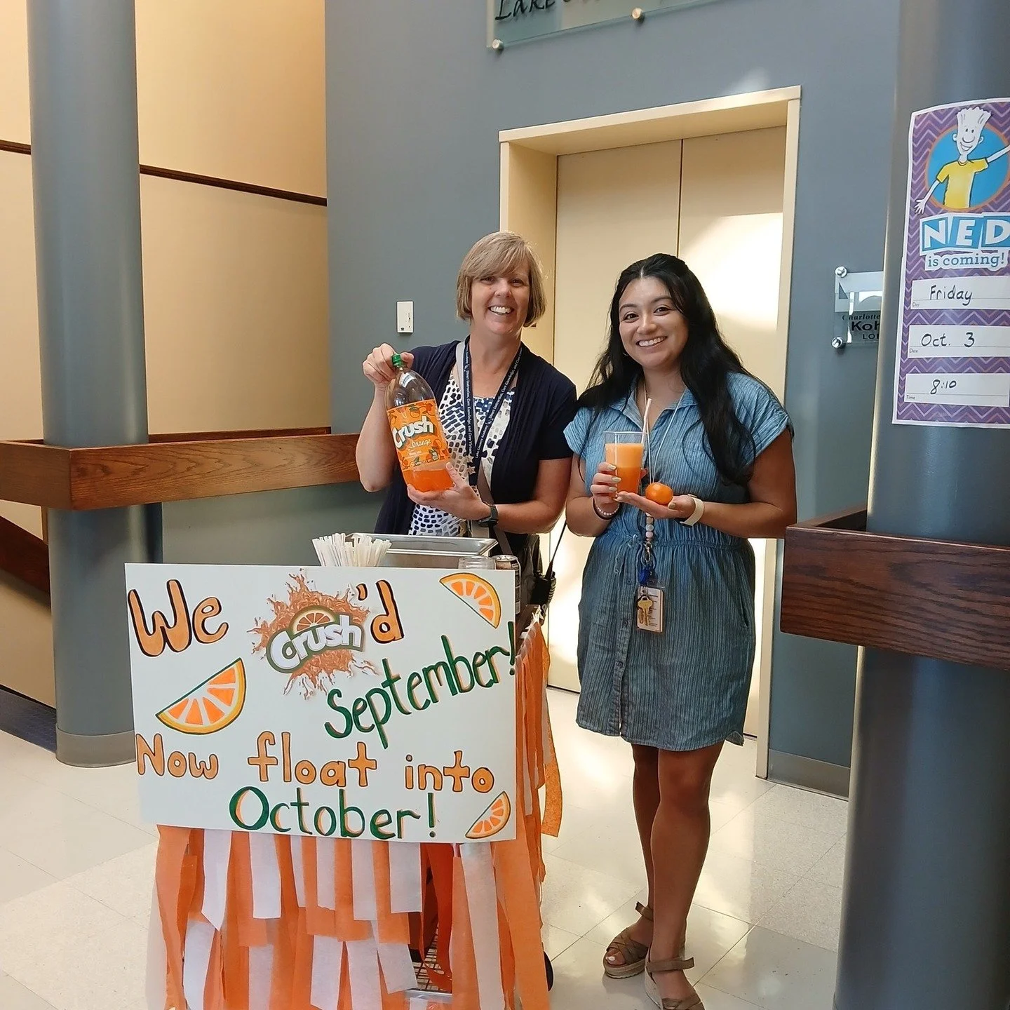 LCA is floating right into October! Teachers and staff were surprised with an orange or root-beer float stand yesterday!🍊🍊