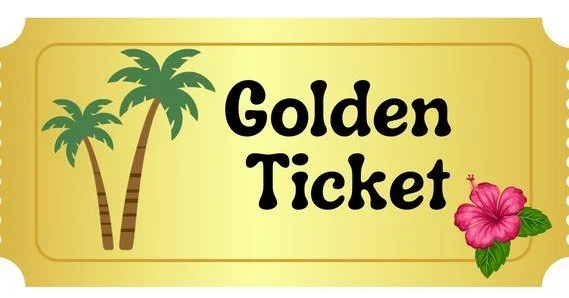 A little "golden sunshine" for your day! New this year! We will be selling Golden Ticket raffle tickets at Shake Out for a chance at winning a live auction item of your choice. They will cost $50 each and we will sell only 100 tickets. If y