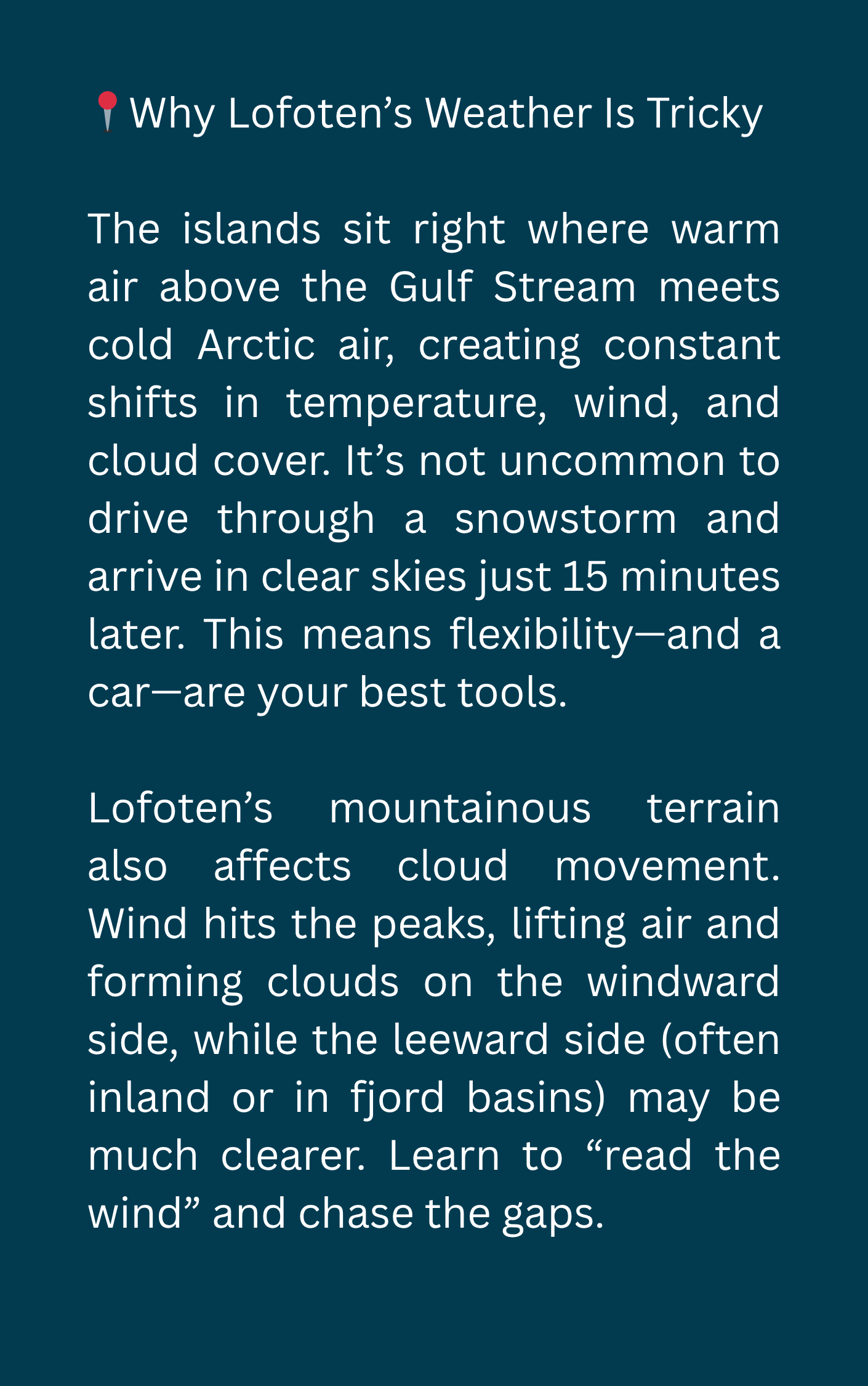 Table of Contents Introduction Understanding the Aurora Lofoten Weather & When to Come Space Weather Forecasting Tools Where to Go Best Spots with Parking Safety & Cold Weather Tips Photography Ti (4).png