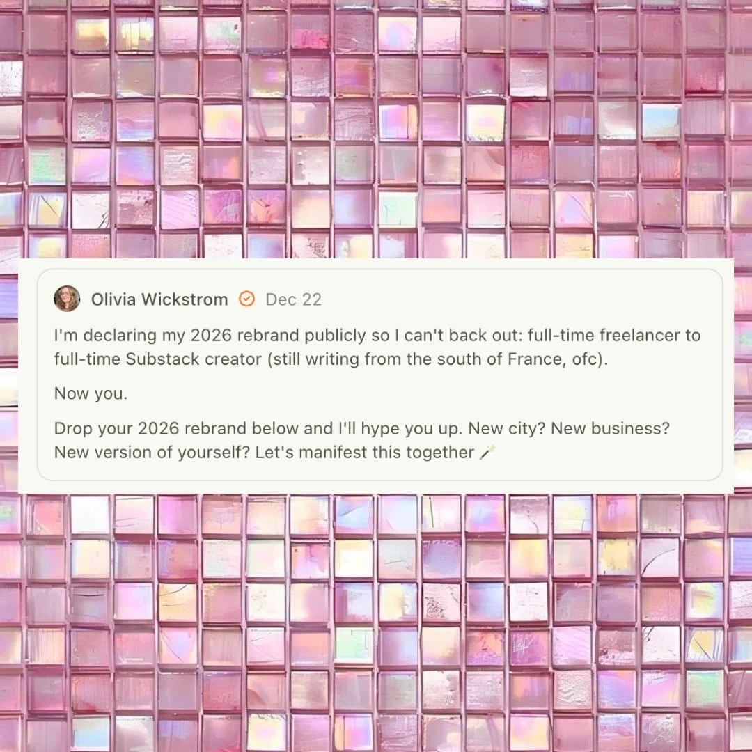 Hehe, remember when I posted this, then&nbsp;one month later&nbsp;took my Substack full-time? Your wildest dreams are CLOSER THAN YOU THINK! Keep creating 🪄

#substackwriter #substacknewsletter #maincharactervibes #maincharacterenergy