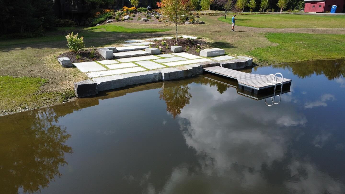 We&rsquo;ve tapped into some local granite to start installing extra large slab patios this year.  Looking to use this material more on future projects.