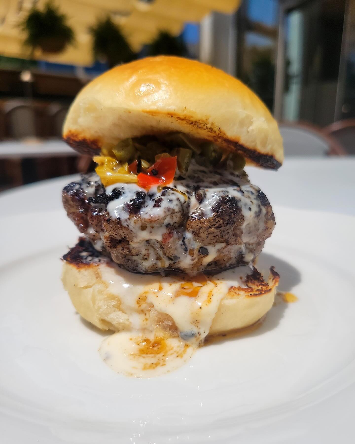 come through for lunch and try the vanni fucci, our ricotta meatloaf burger with taleggio fonduta and a charred green bean and calabrian chili relish. only available saturday/sunday from 11-2:30
