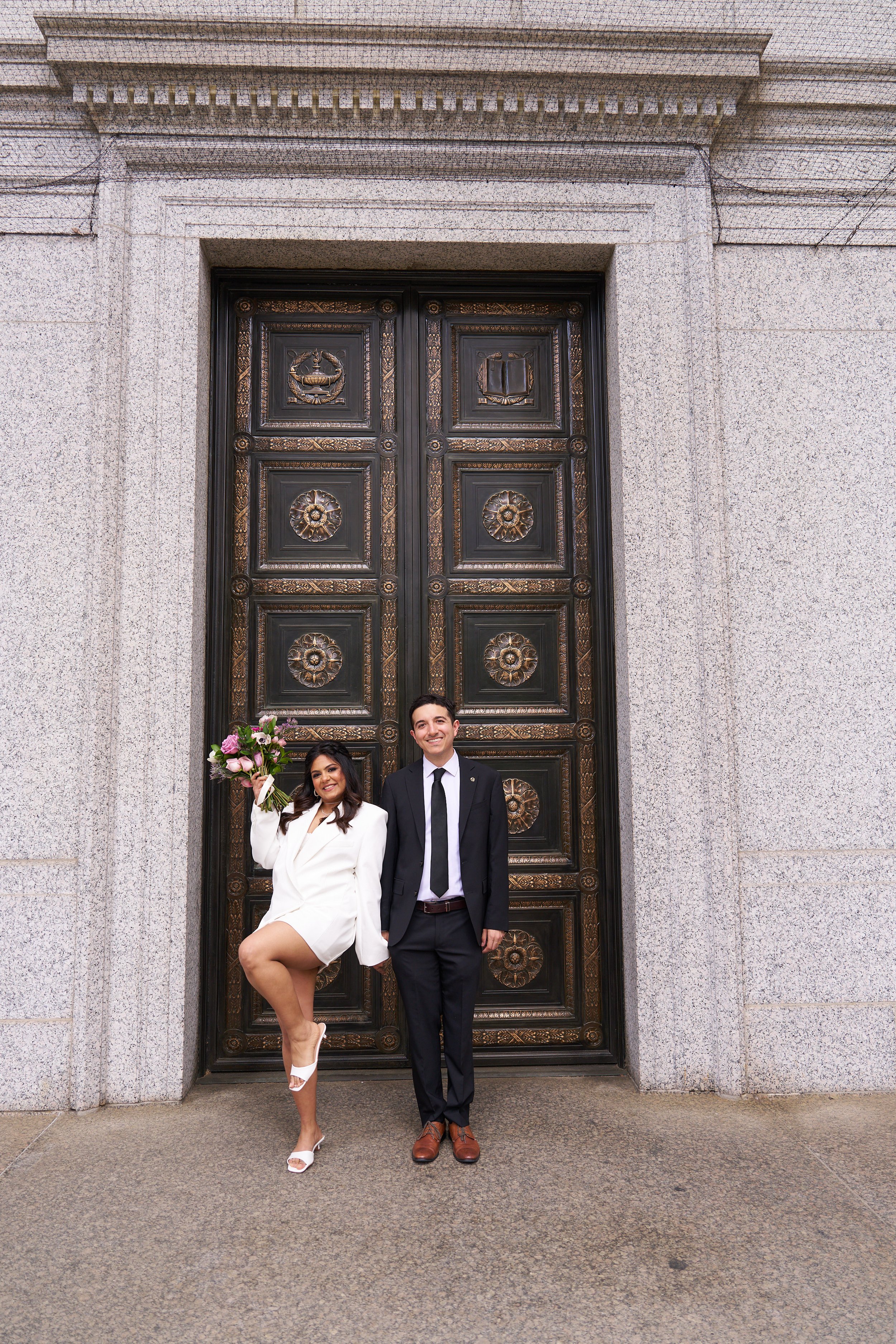 Karishma & Chris Elopement at City Hall Manhattan in New York City