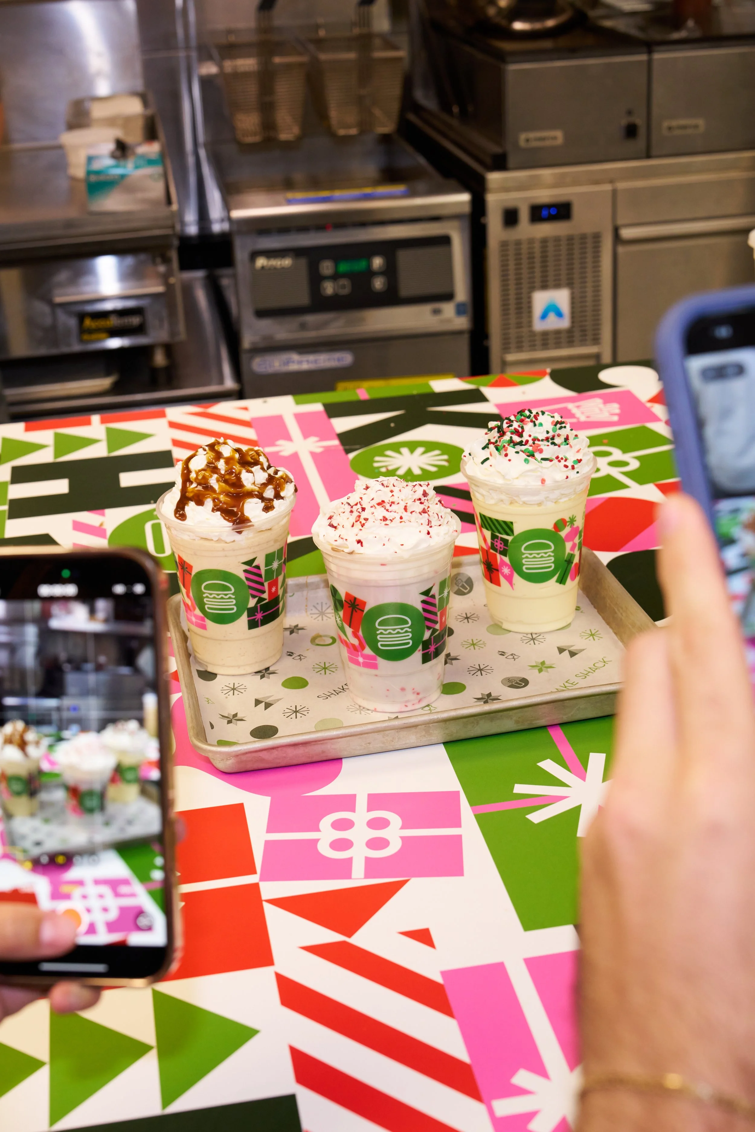 Shake Shack's 2025 holiday shakes launch influencer event at Shake Shack Innovation Kitchen in New York City