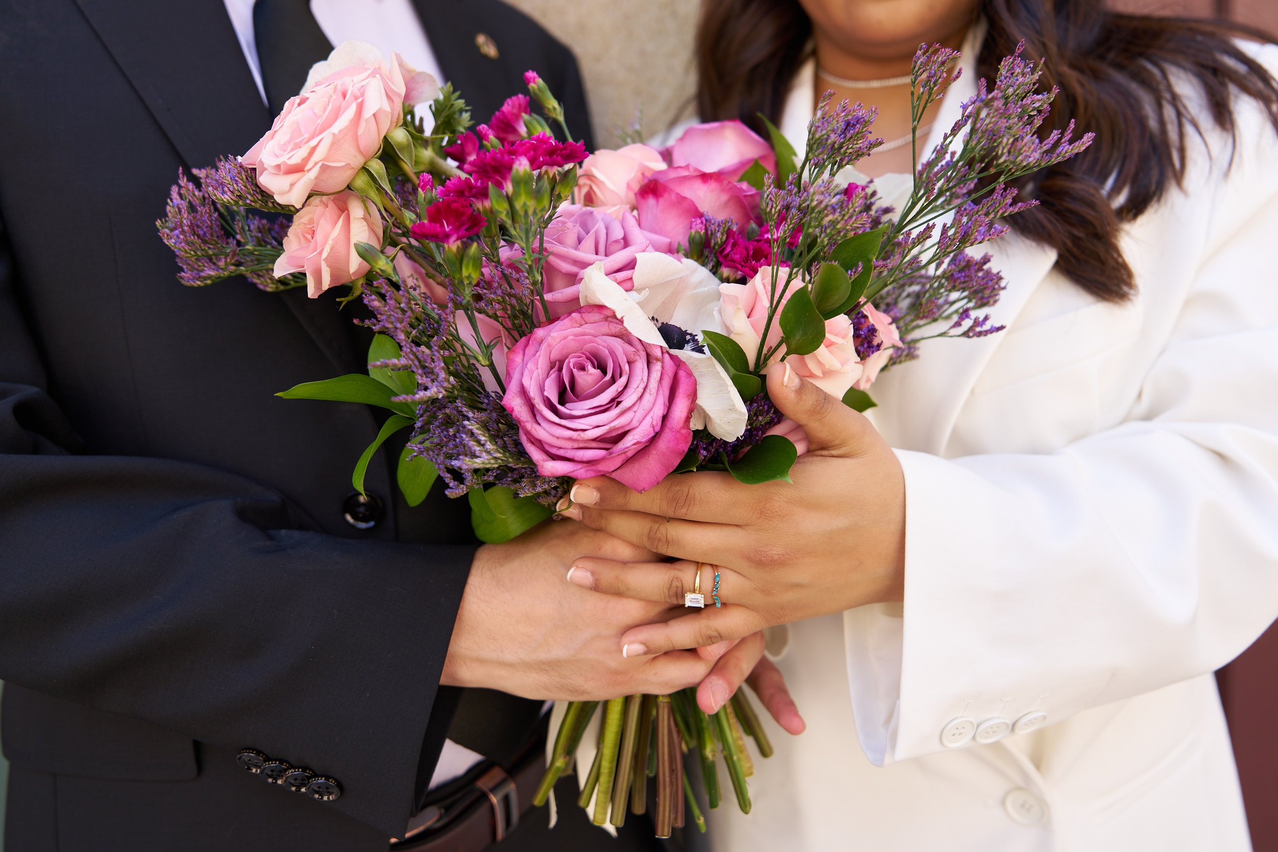 Karishma & Chris Elopement in Washington Mews in New York City