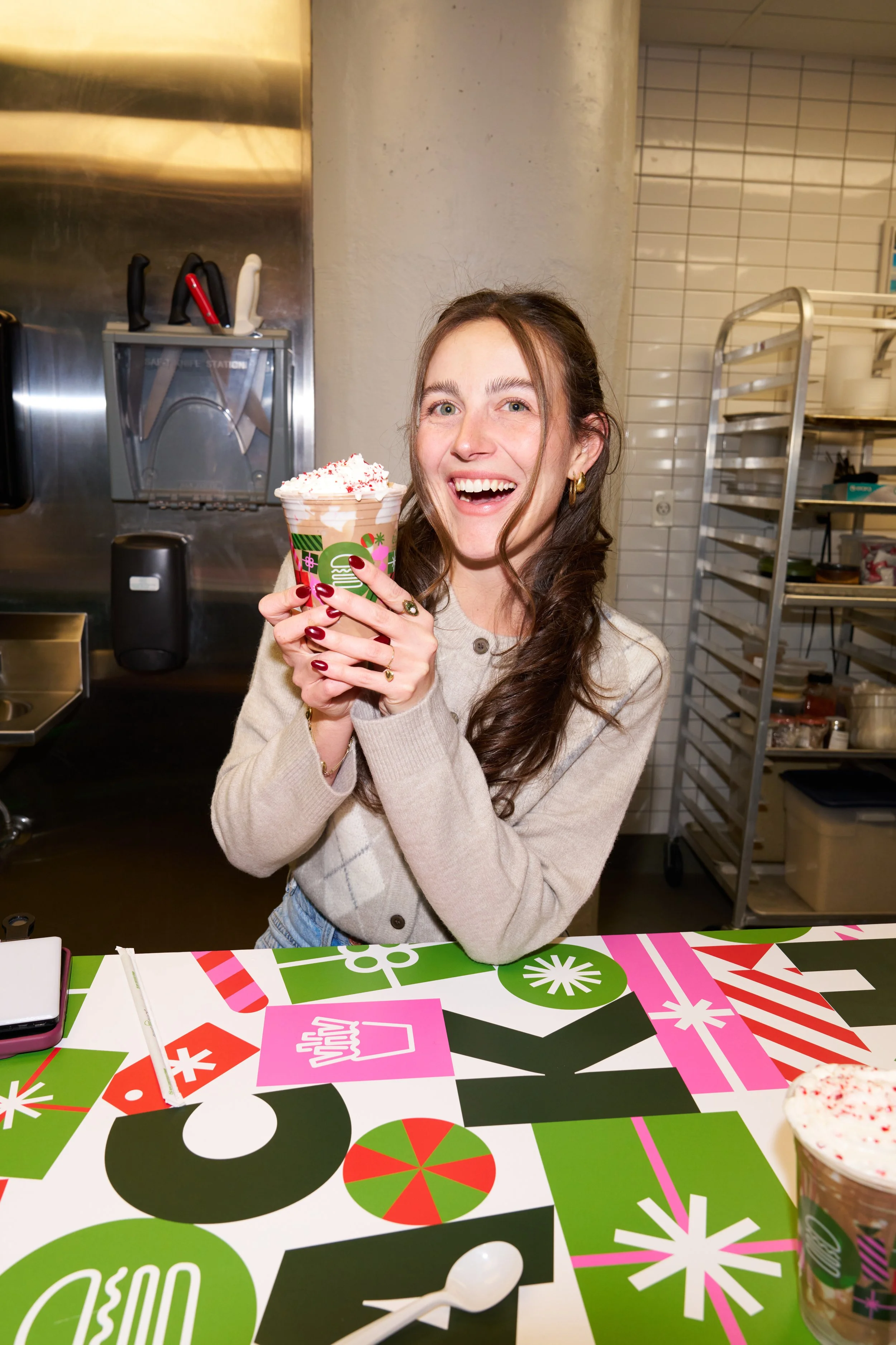 Shake Shack's 2025 holiday shakes launch influencer event at Shake Shack Innovation Kitchen in New York City