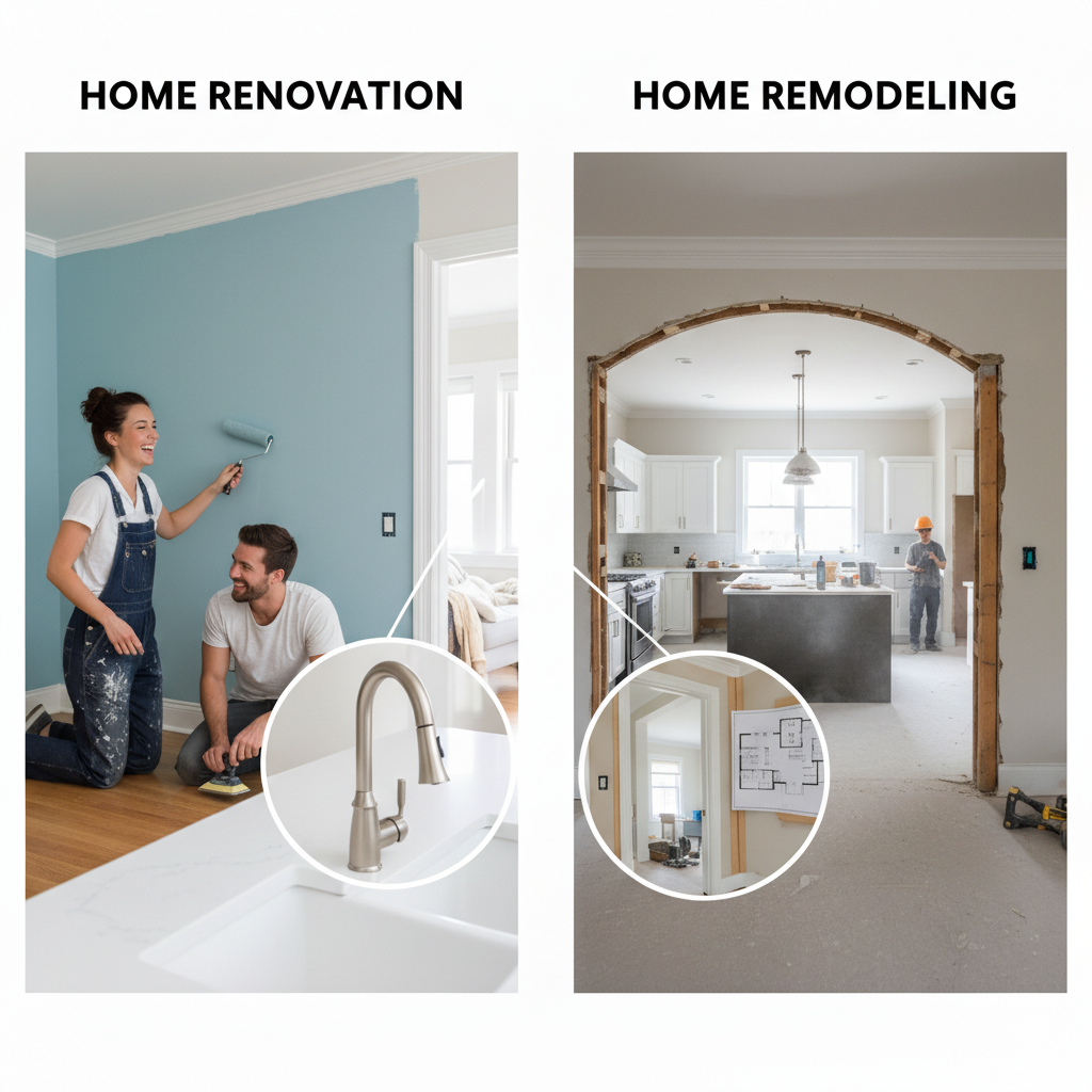 Home Remodeling vs. Home Renovation: What’s the Difference?