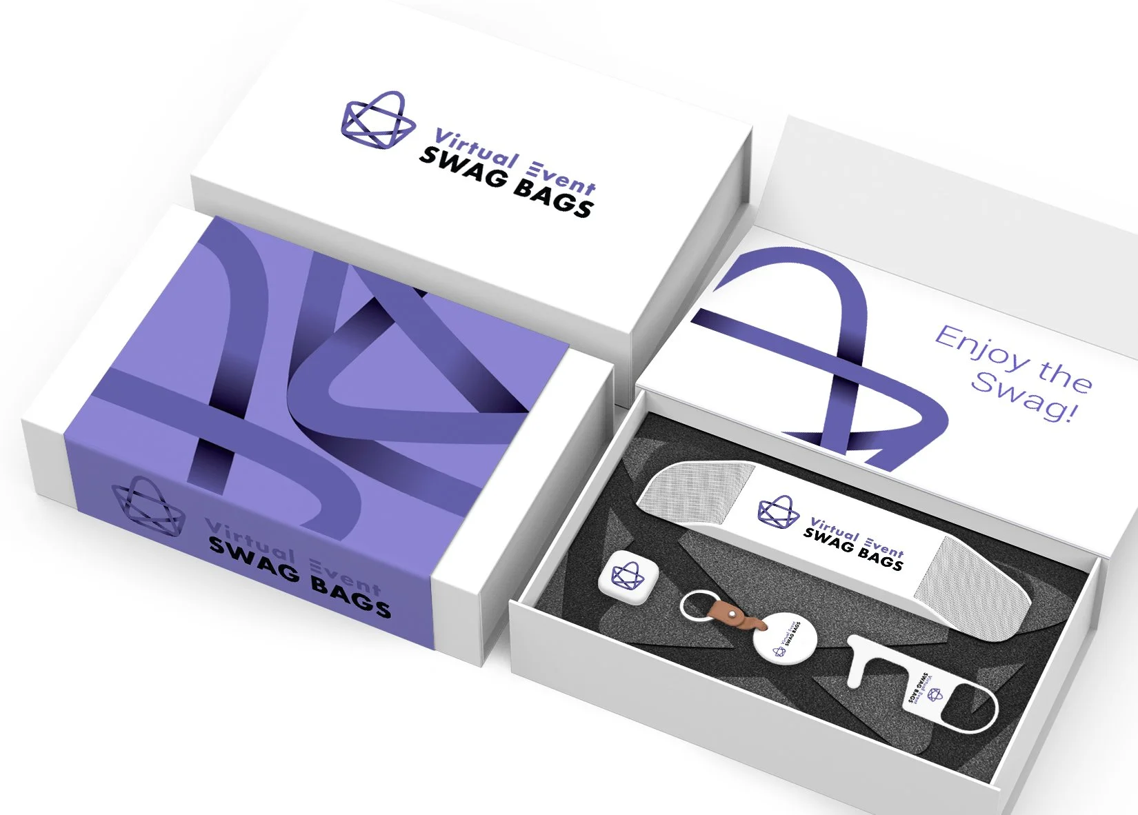 Virtual Event Swag Bag Self-Promotion Box Design