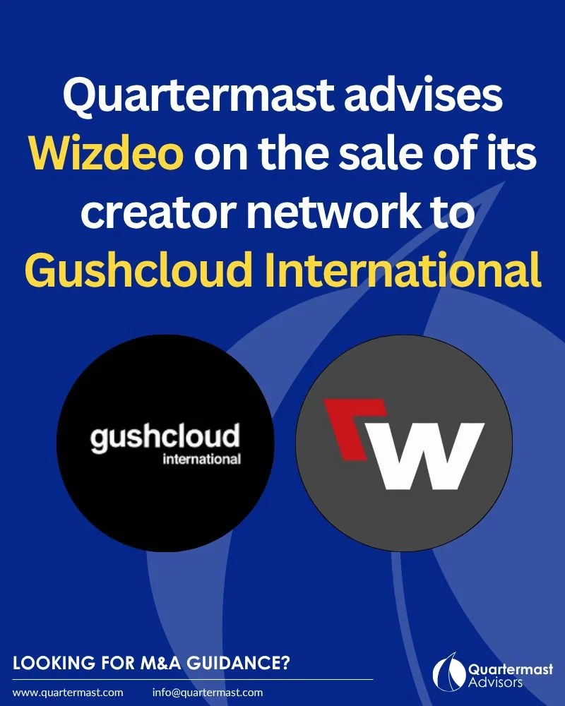 Quartermast advises Wizdeo on the sale of its creator network to Gushcloud International