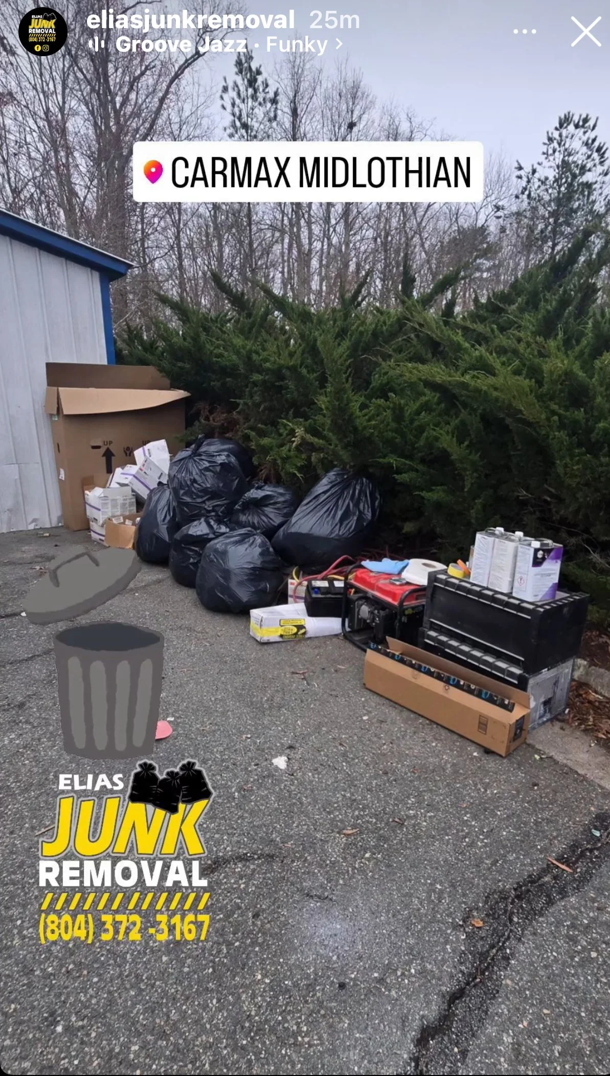 Commercial junk removal by Elias Junk Removal in Midlothian, VA