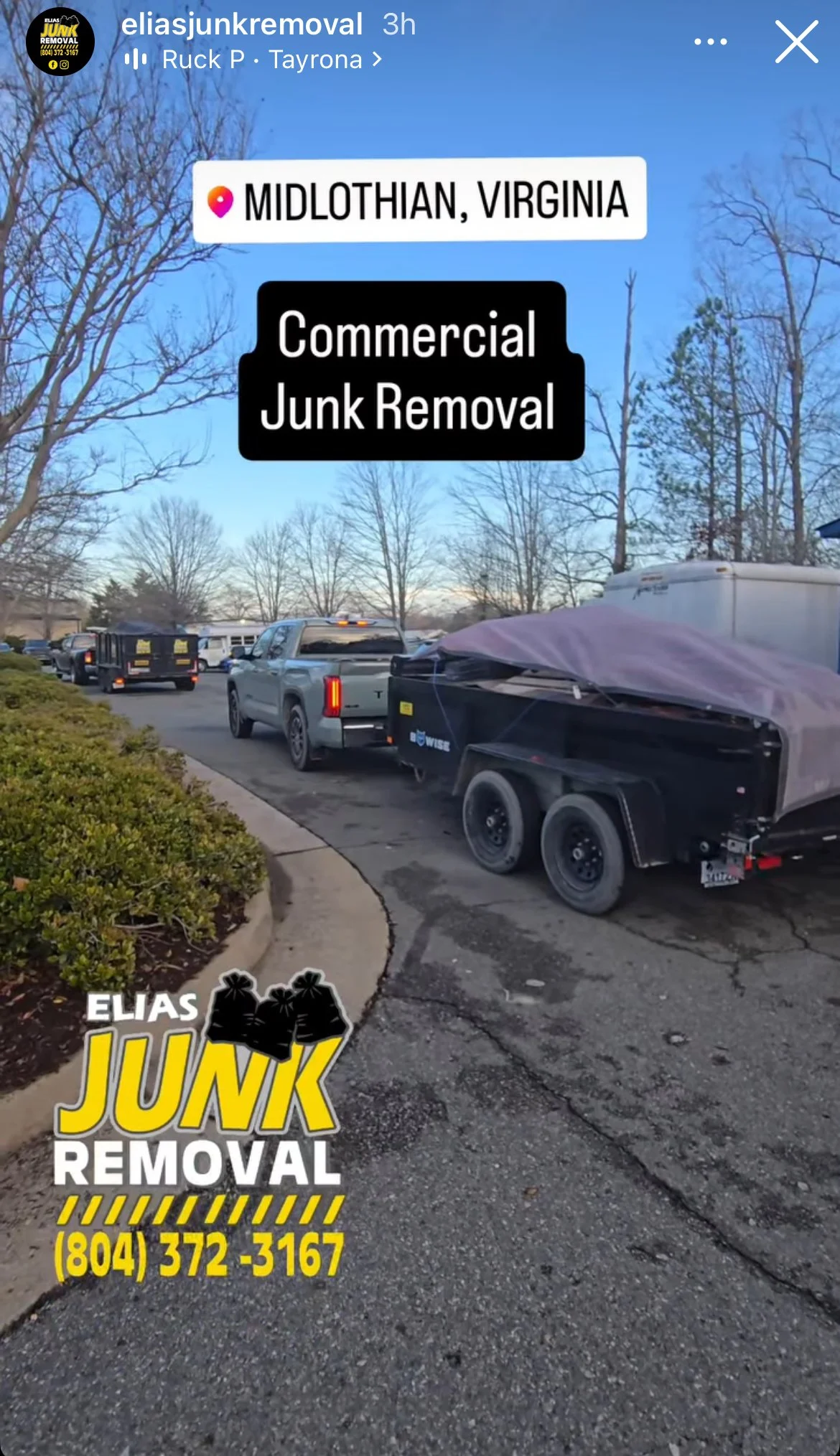 Commercial junk removal in Midloathian, VA by Elias Junk Removal
