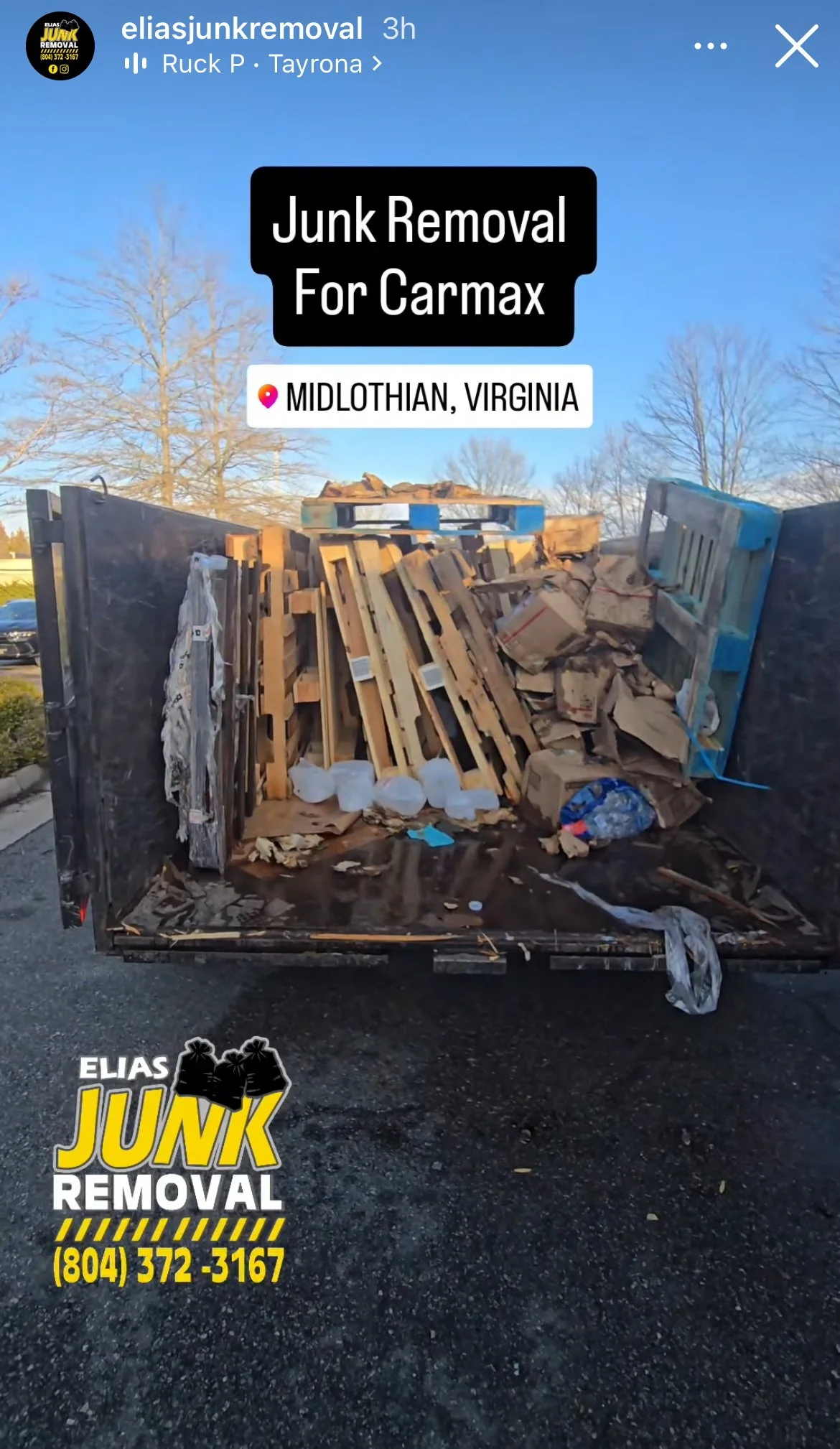 Junk Removal for Carmax in Midlothian, VA by Elias Junk Removal