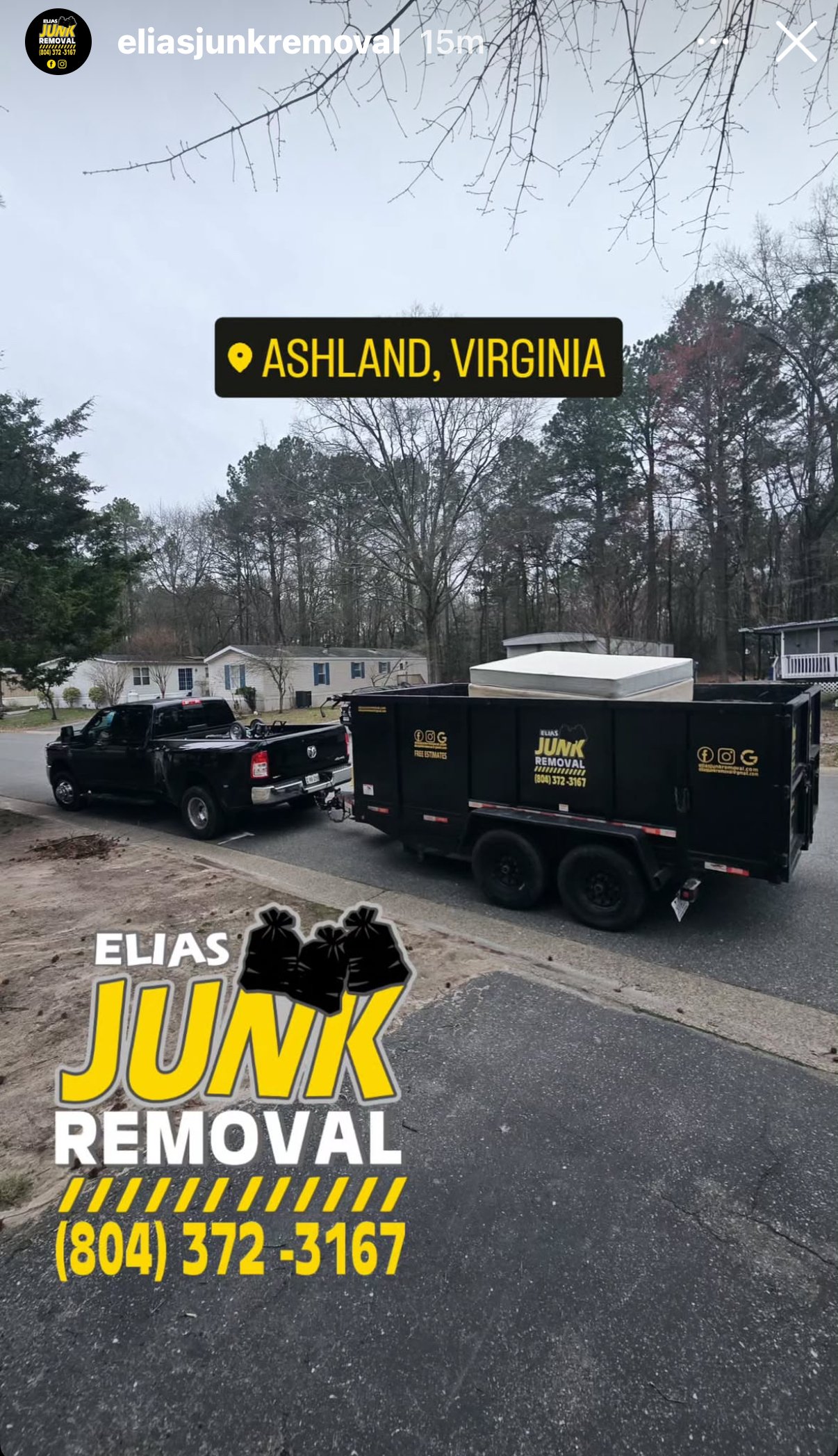 Hauling junk away in Ashland, VA by Elias Junk Removal