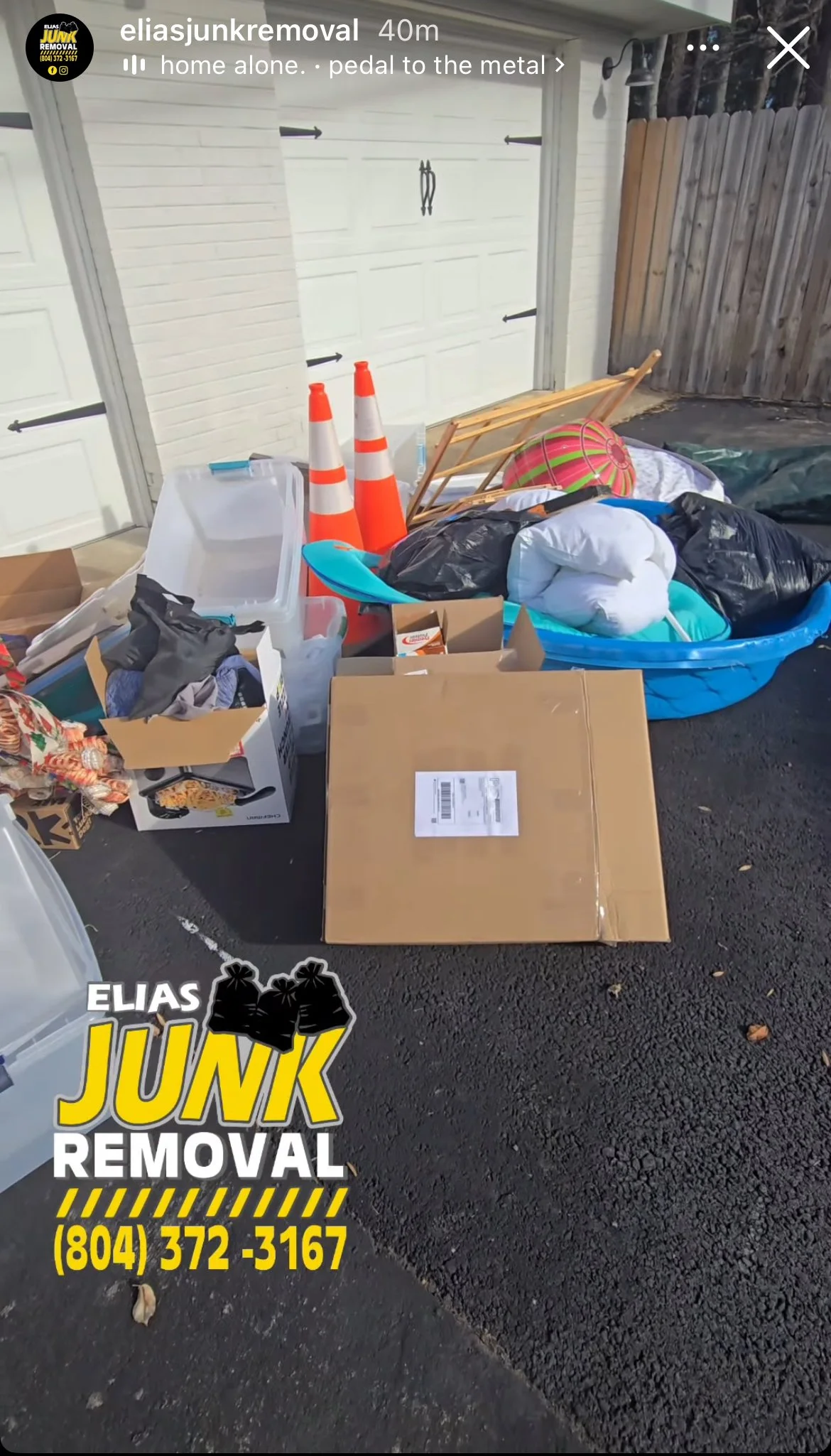 Residential junk removal by Elias Junk Removal in Richmond, VA