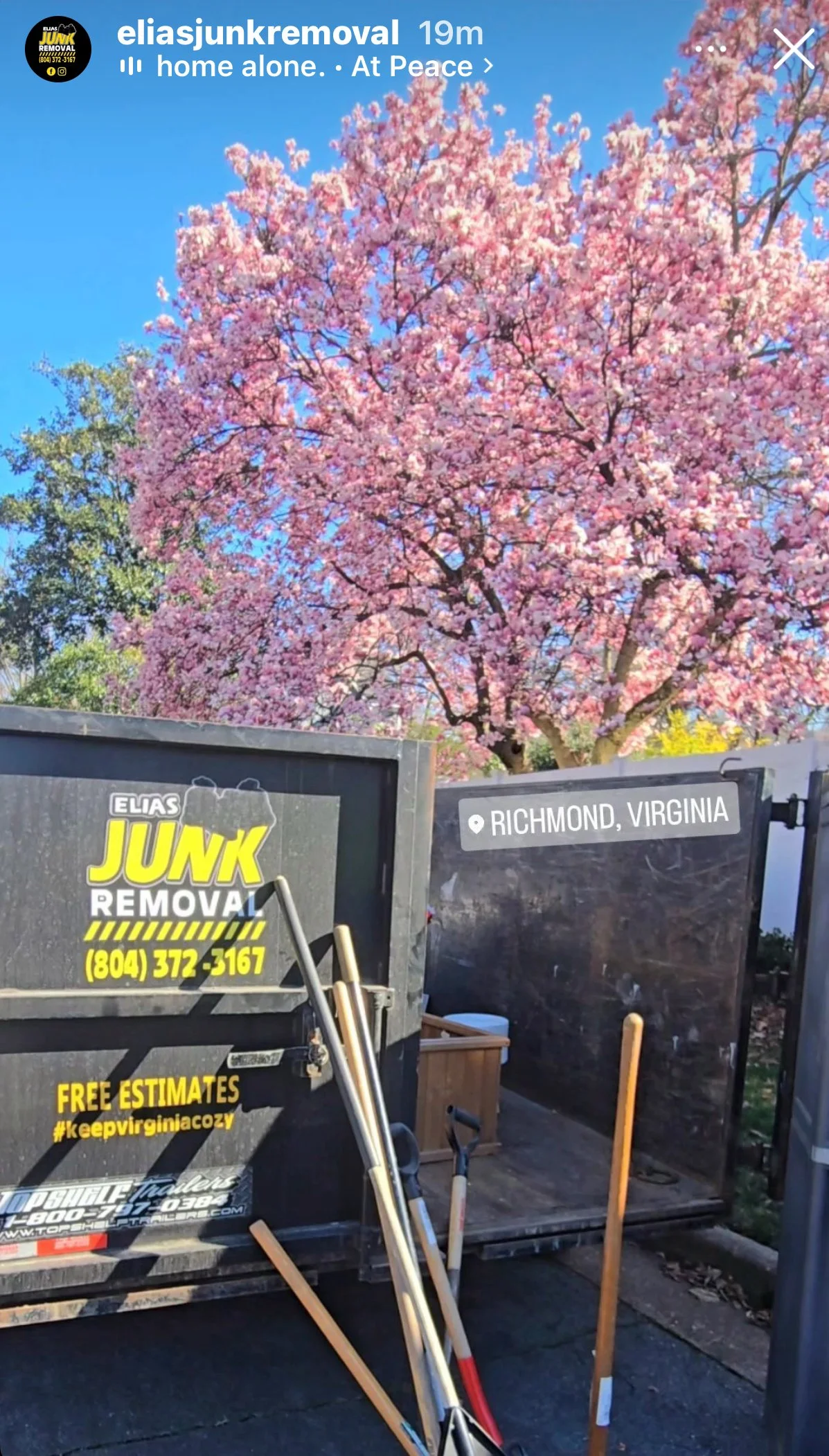 Elias Junk Removal ready for decluttering in Richmond, VA