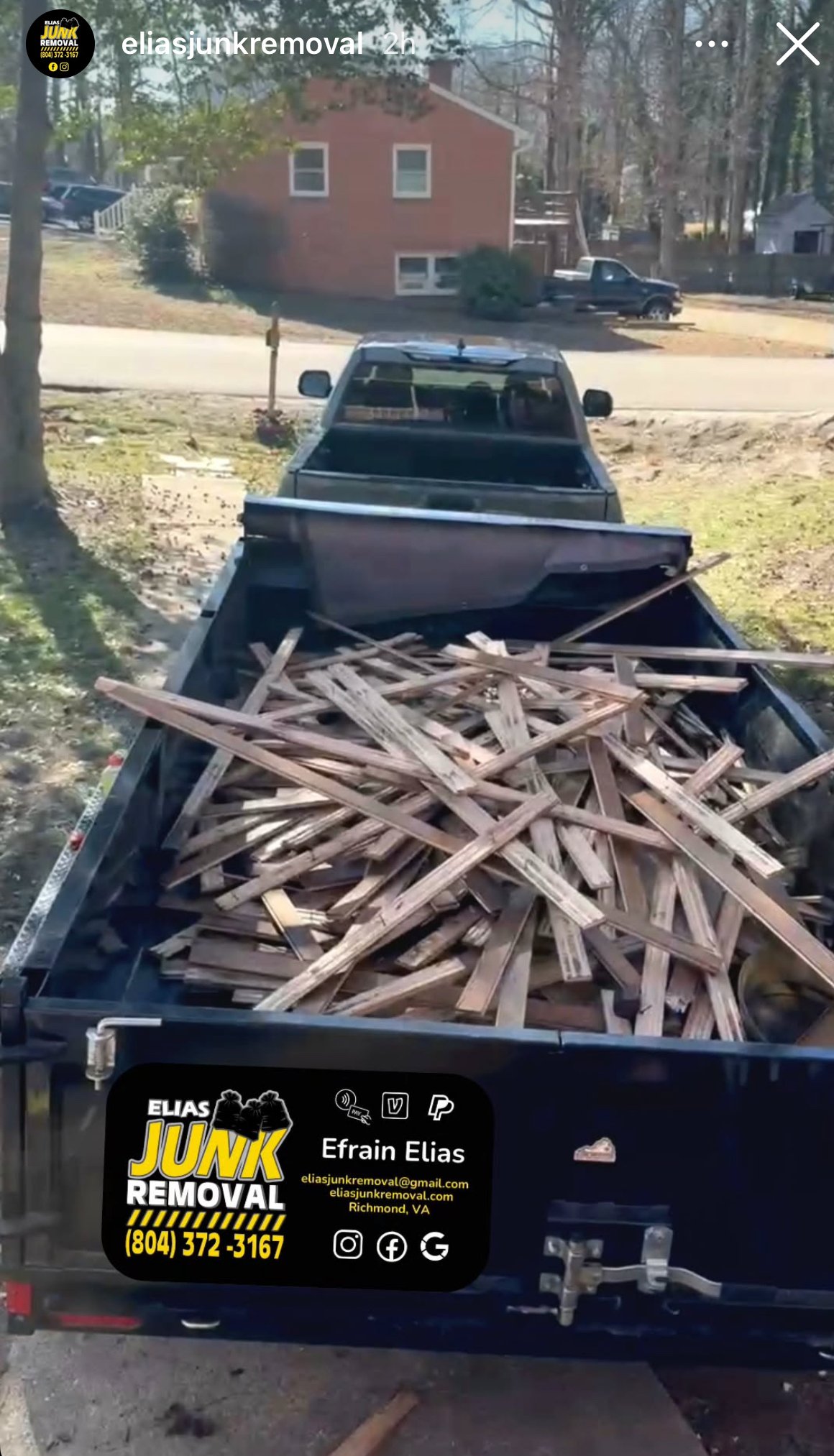 Demolition junk removal by Elias Junk Removal in Richmond, VA