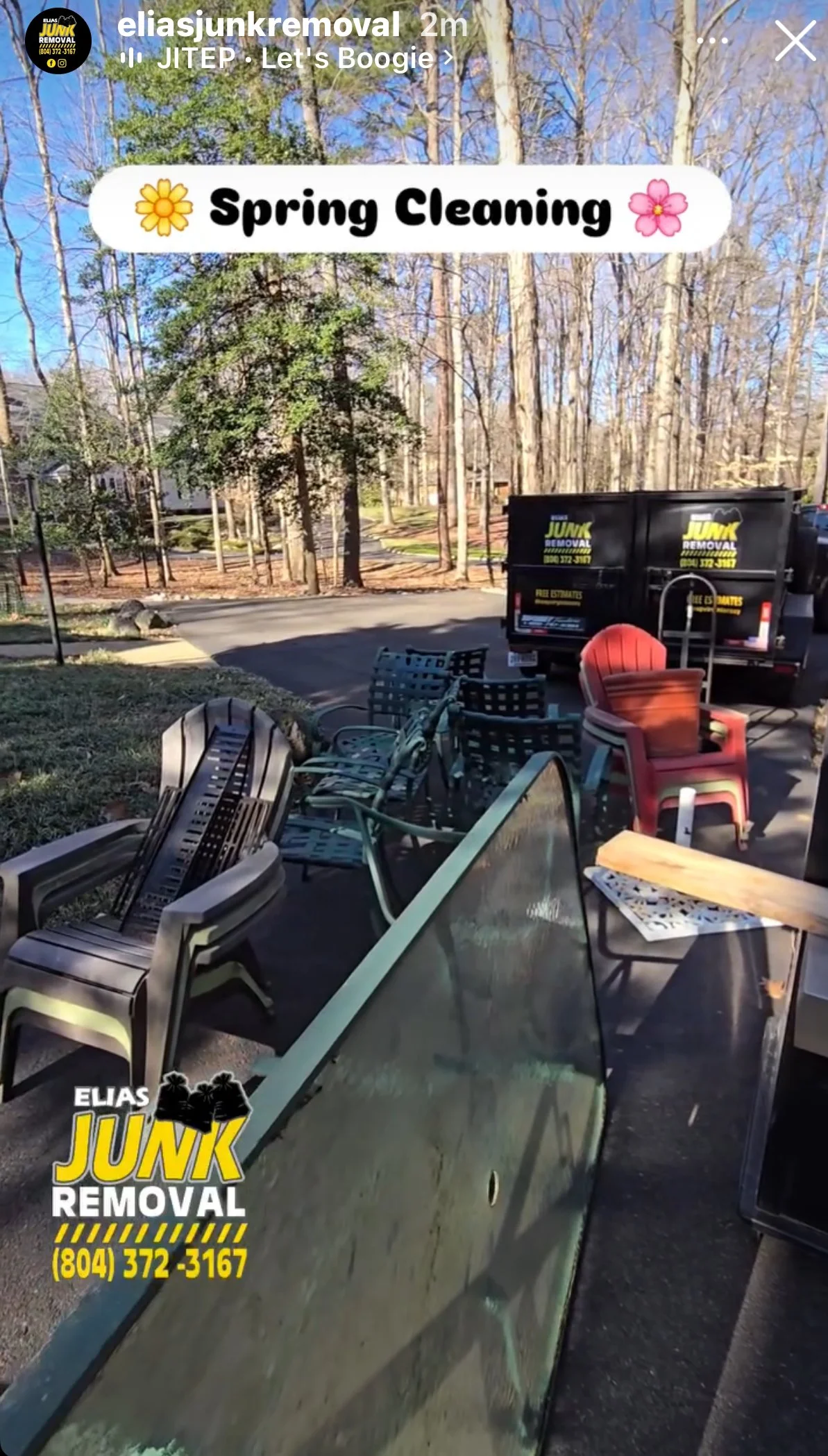 Spring cleaning support by Elias Junk Removal in Richmond, VA