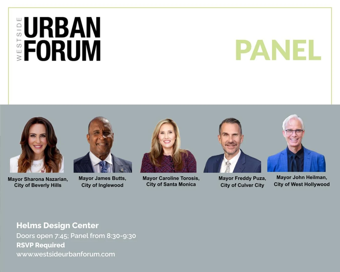 The 2026 Annual Westside Mayors Forum