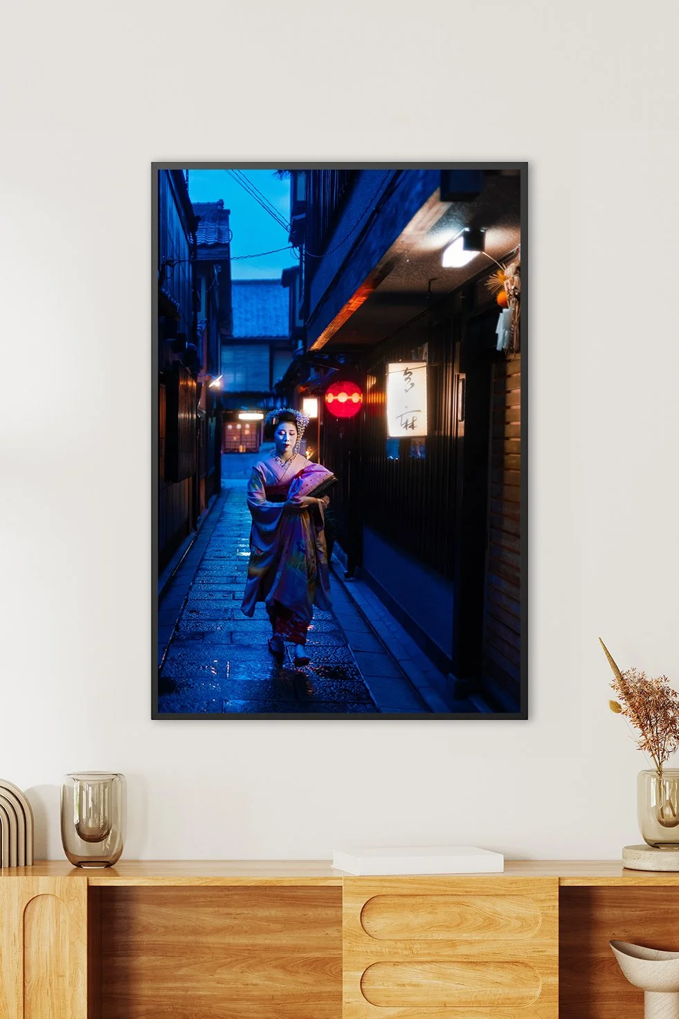 ✨Darvish Gallery Arts GH・AMINI デザインプレート Geisha Evening Shift - Japanese Wall Art - Photography