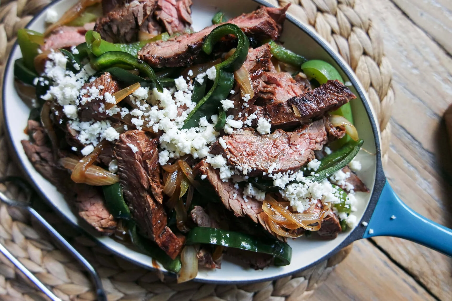Grilled Michelada Skirt Steak Fajitas