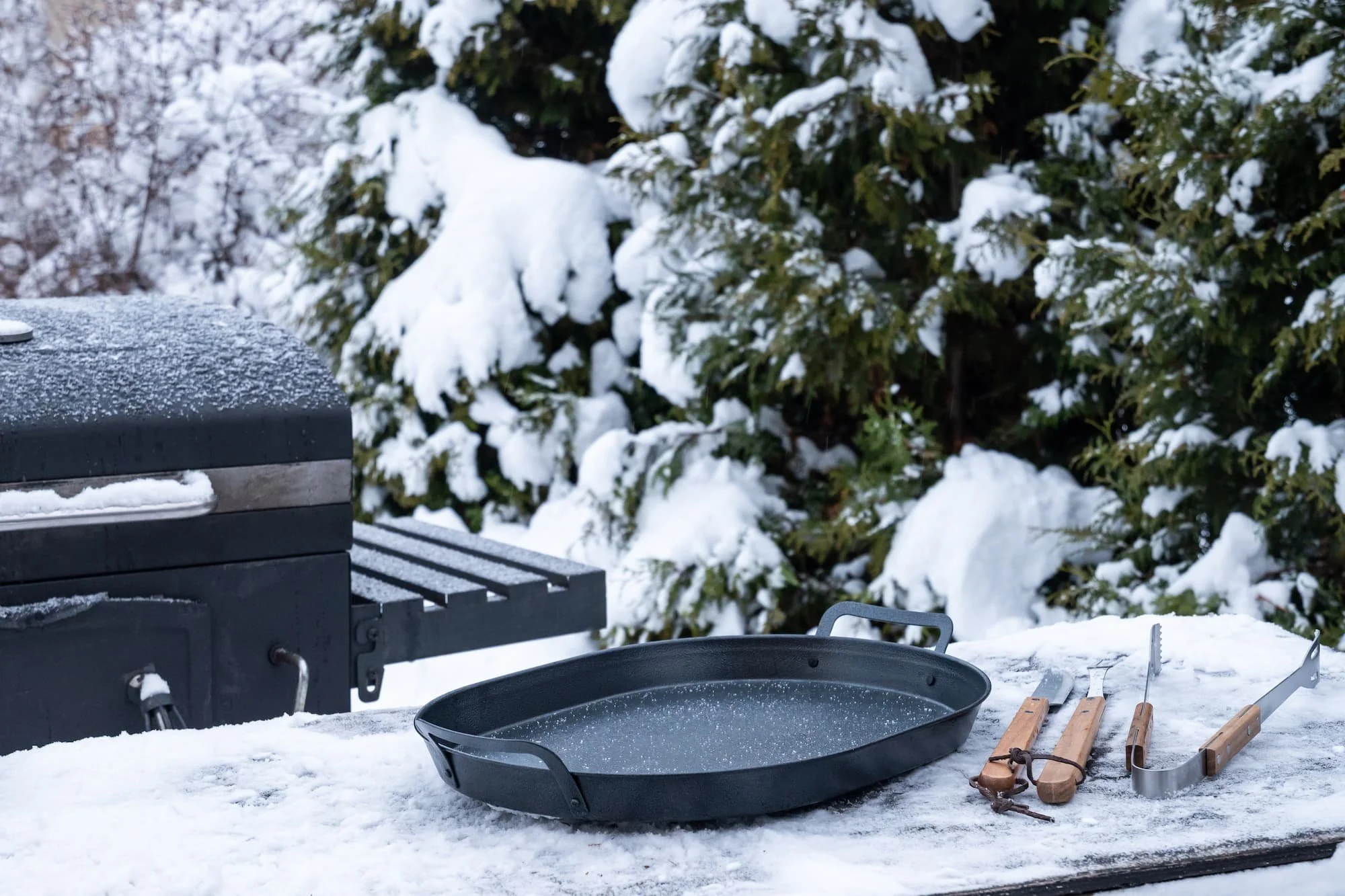 using a smoker in winter temperature