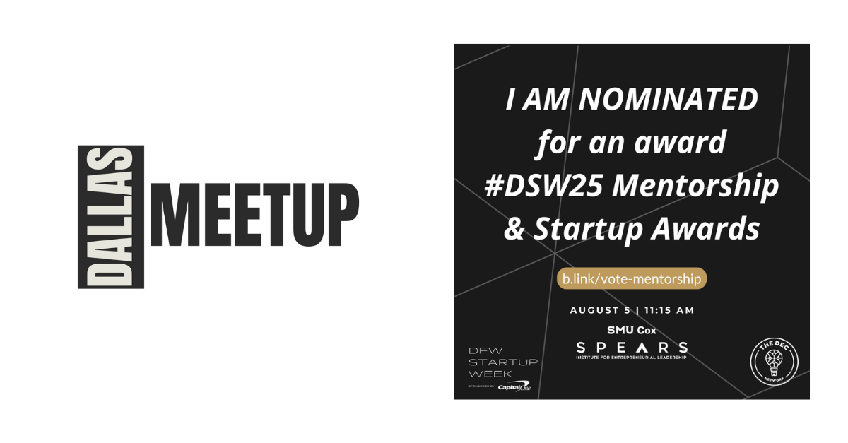 DallasMeetup Nabs Multiple DFW Startup Week Awards Nominations