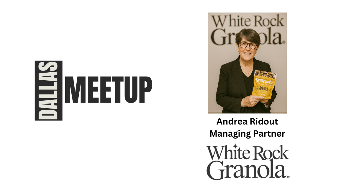 Andrea Ridout of White Rock Granola to be featured at DallasMeetup