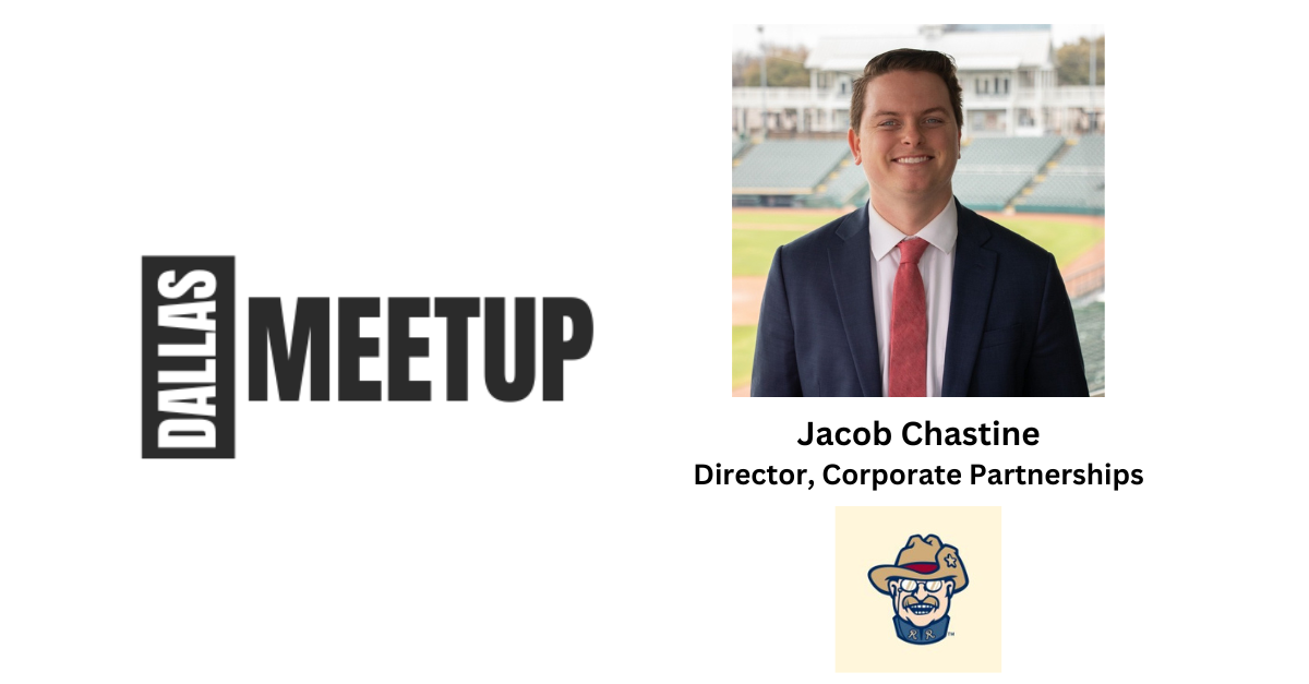 Jacob Chastine of the Frisco Roughriders to be featured at DallasMeetup