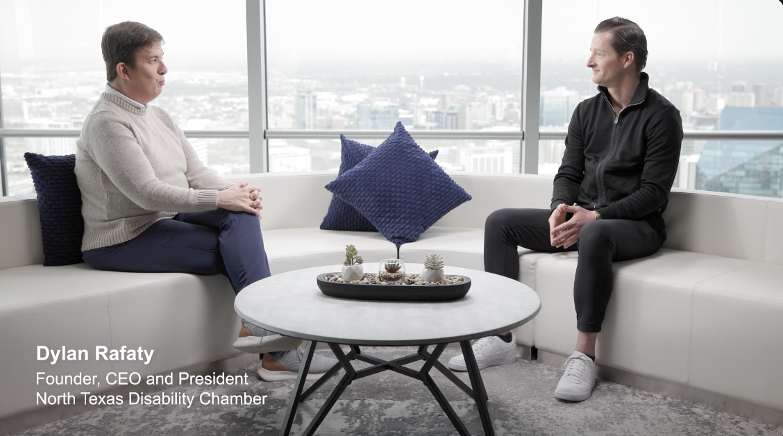 Dylan Rafaty of North Texas Disability Chamber Joins Carson Gibbons on The DallasMeetup Dime