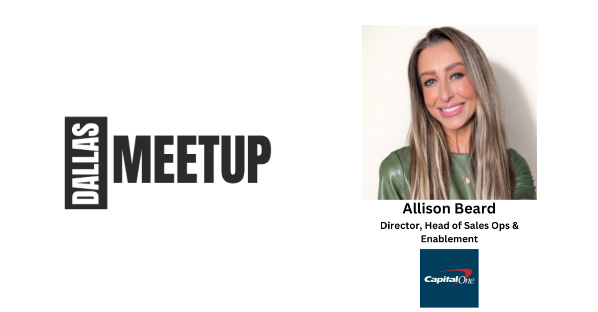 Allison Beard of Capital One to be featured at DallasMeetup
